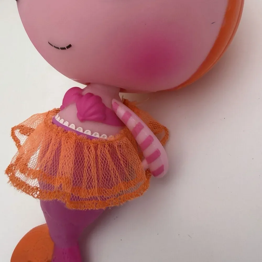 Lalaloopsy Lala Oopsies Littles Mermaid Gilly Doll 2012 With Tutu Pink & Orange